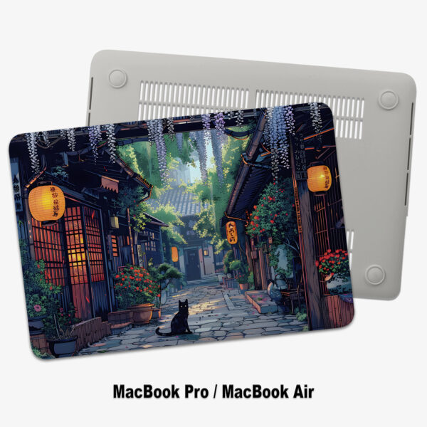 Japanese Anime Street Cat MacBook Case