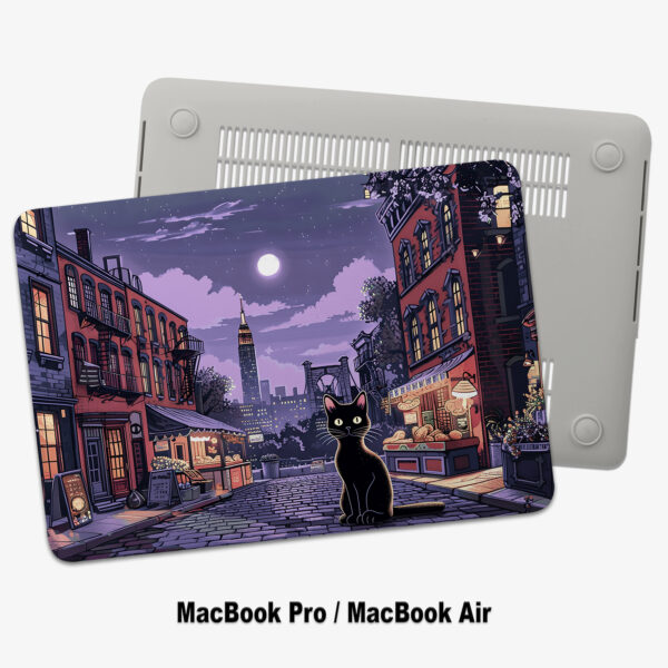 LoFi Cute Cartoon Cat MacBook Pro Case