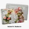 Vintage Scrapbook Style MacBook Case