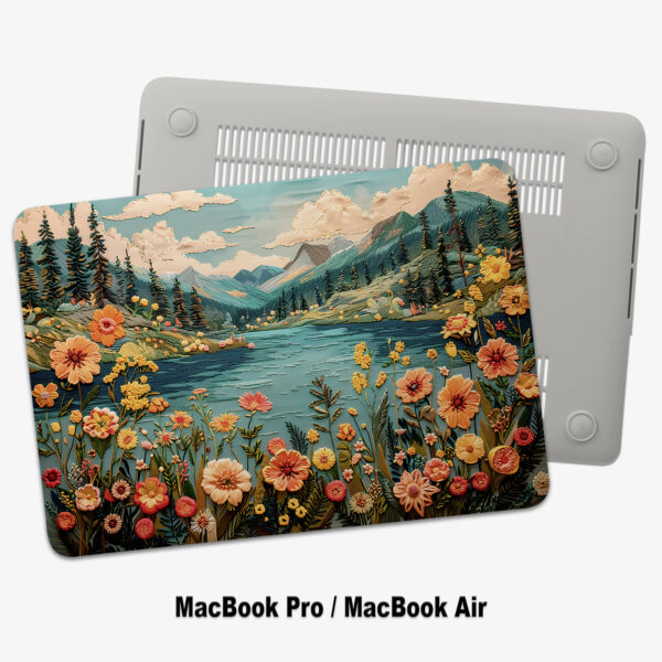 Floral Stylish Embroidered MacBook Case