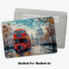 London Bus Painting MacBook Case