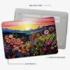 Wildflowers Embroidery Landscape MacBook Case