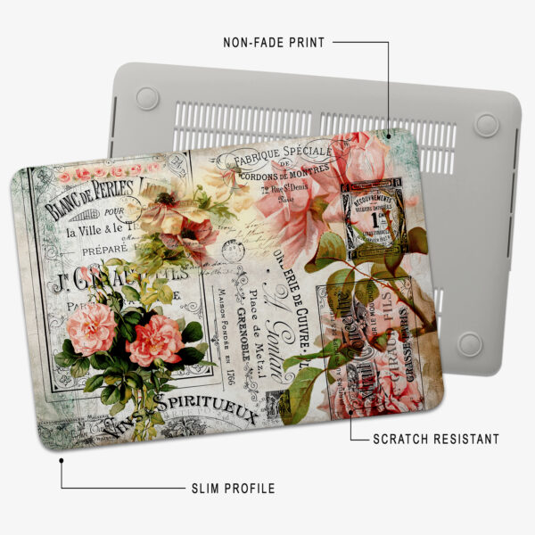 Vintage Scrapbook Style MacBook Case