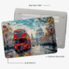 London Bus Oil Painting MacBook Case