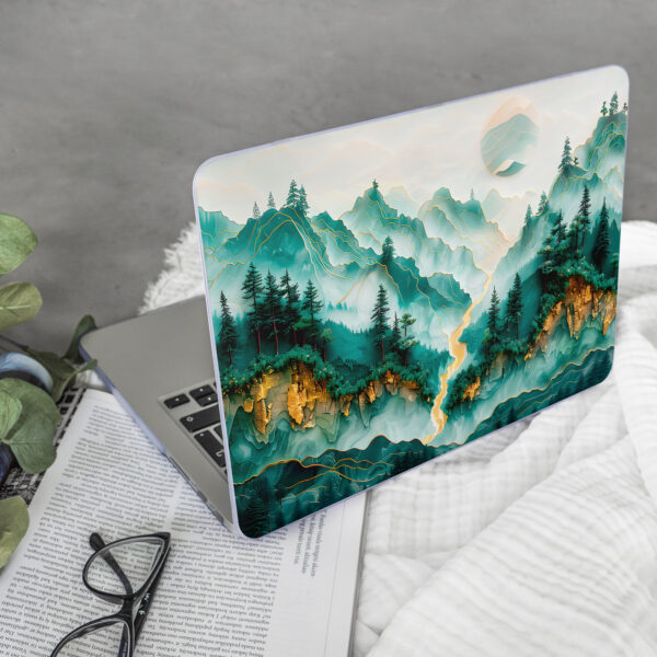 Jade Carving Golden Tree MacBook Case