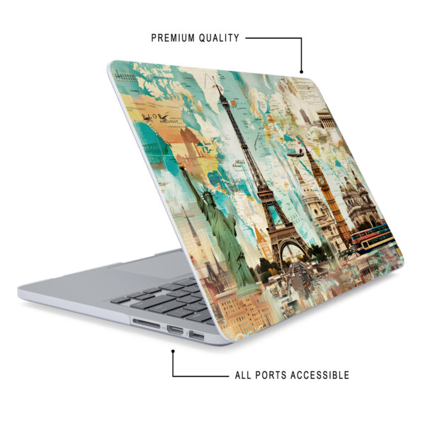 Retro Travel Collage MacBook Air Case