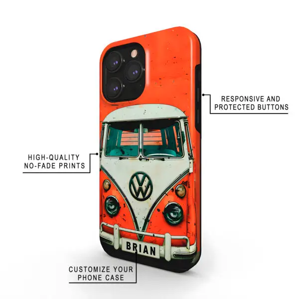 Personalized Vintage Van - Phone Case