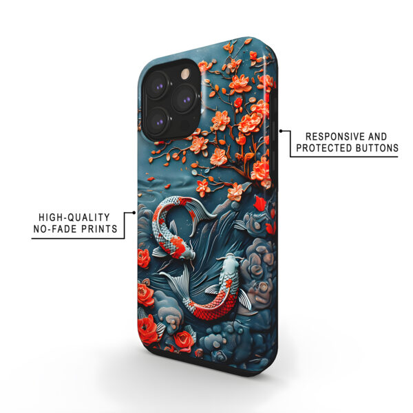 3D Japanese Koi Fish Phone Case