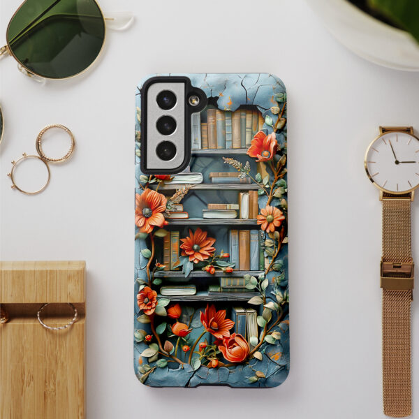 3D Bookshelf Book Lover Phone Case