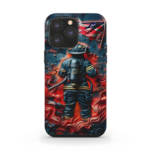 Firefighter Dad Gift Tough Phone Case