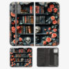 Books and Skulls Phone Wallet Case