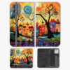 Colorful Quirky Houses Wallet Phone Case