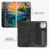 Tropical Ocean Blue Wallet Phone Case