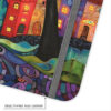 Colorful Quirky Houses Wallet Phone Case