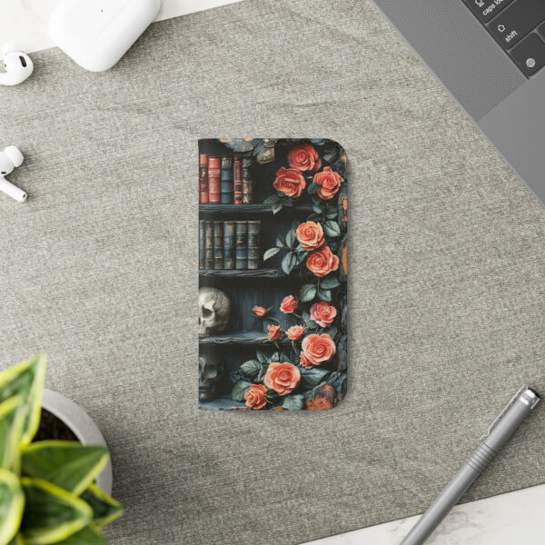 Books and Skulls Phone Wallet Case