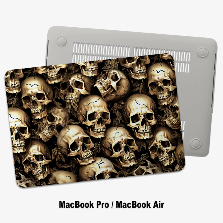 Gothic Gold Skulls MacBook Air Case