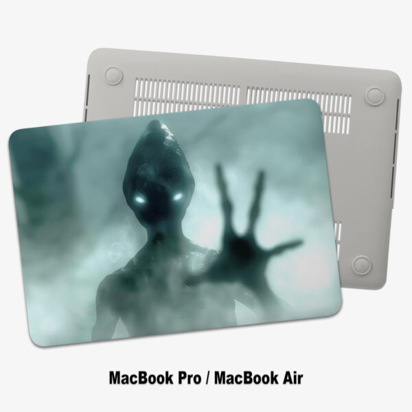 Cosmic Alien Encounter MacBook Case