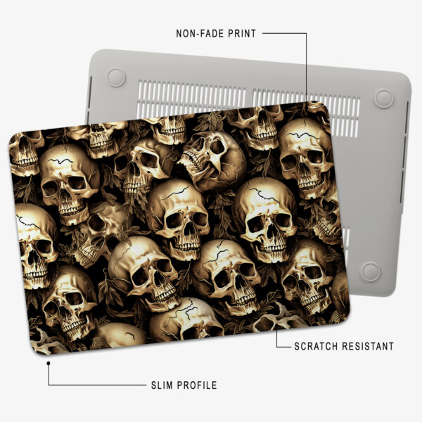 Gothic Gold Skulls MacBook Air Case