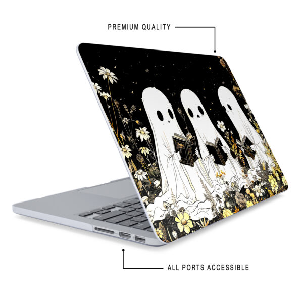 Floral Ghosts Cute Spooky MacBook Case