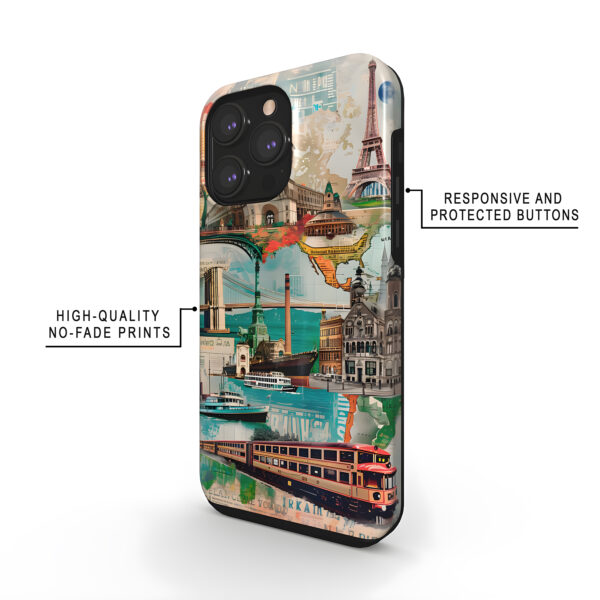 Retro Travel Collage Vintage Phone Case