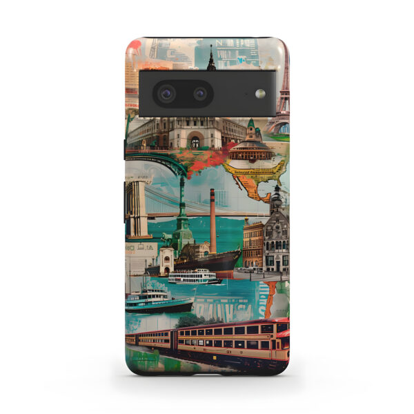 Retro Travel Collage Vintage Phone Case