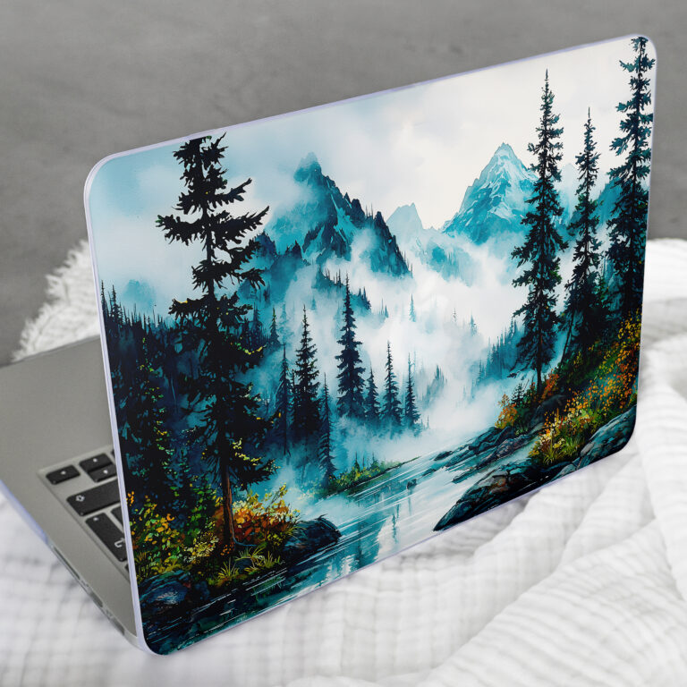 Misty Mountain Forest MacBook Case