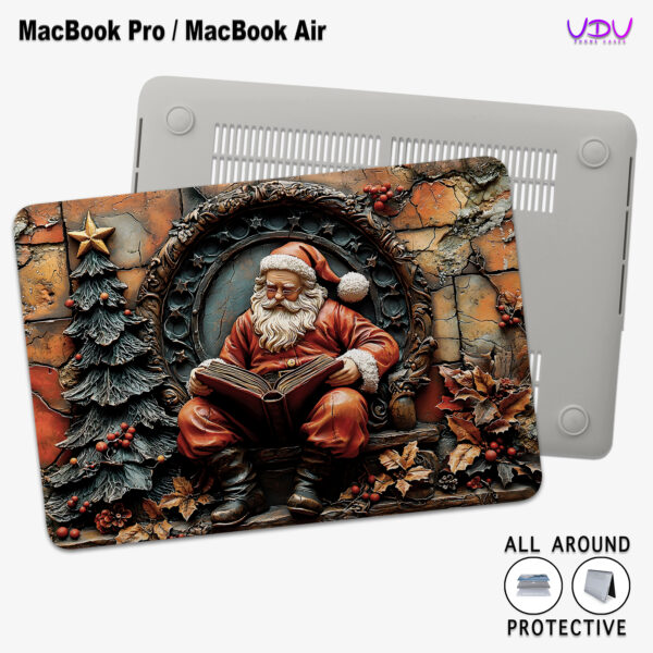 Santa's Cozy Reading Nook MacBook Case