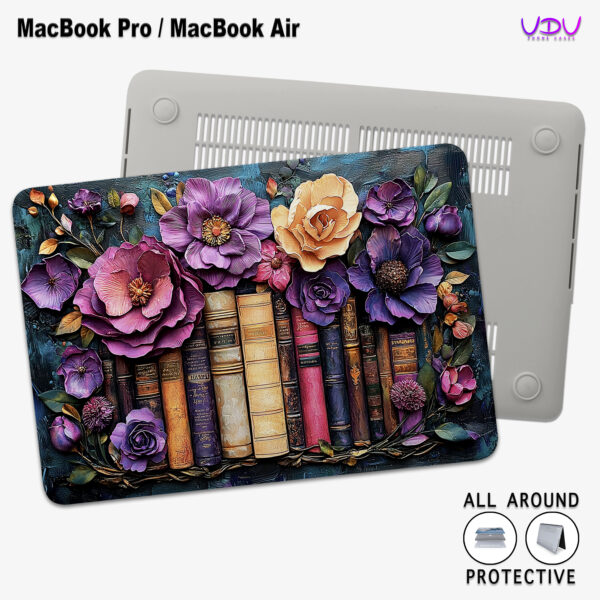 Literary Blooms MacBook Case