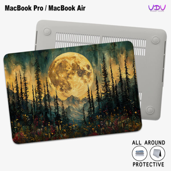 Lunar Forest Mystical Moonlit MacBook Case