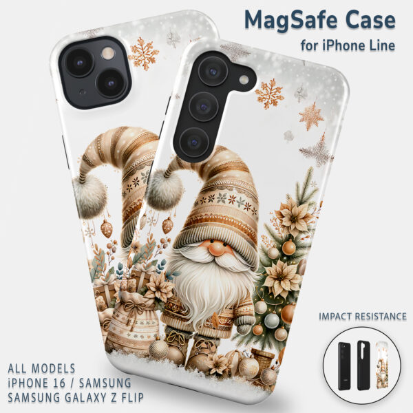 Golden Holiday Gnome Phone Case