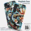 Stained Glass Snake & Floral Tough Phone Case