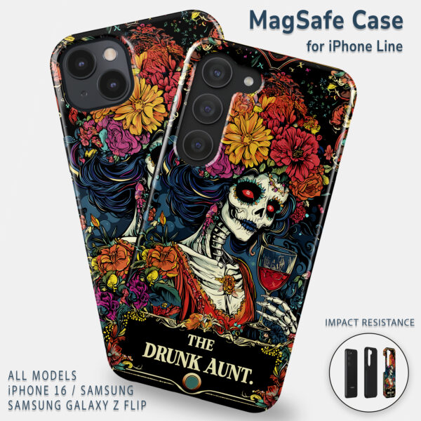 The Gothic Drunk Aunt Tough Phone Case