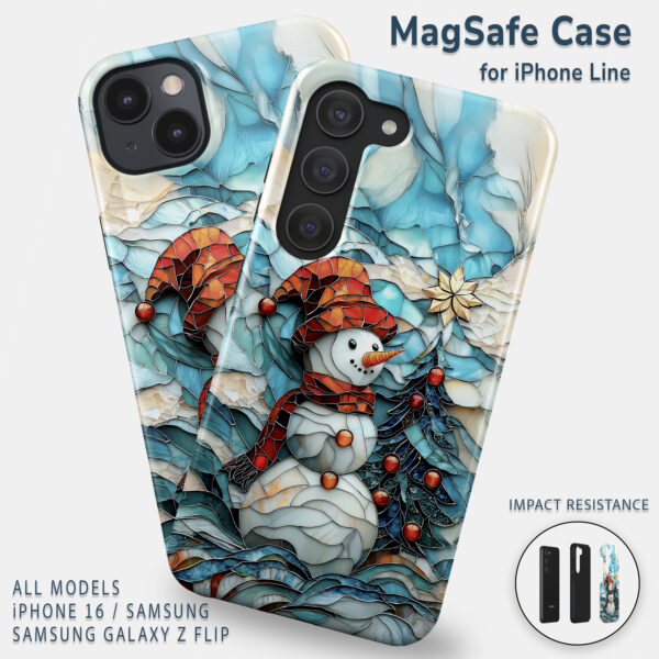 Festive Snowman Tough Phone Case