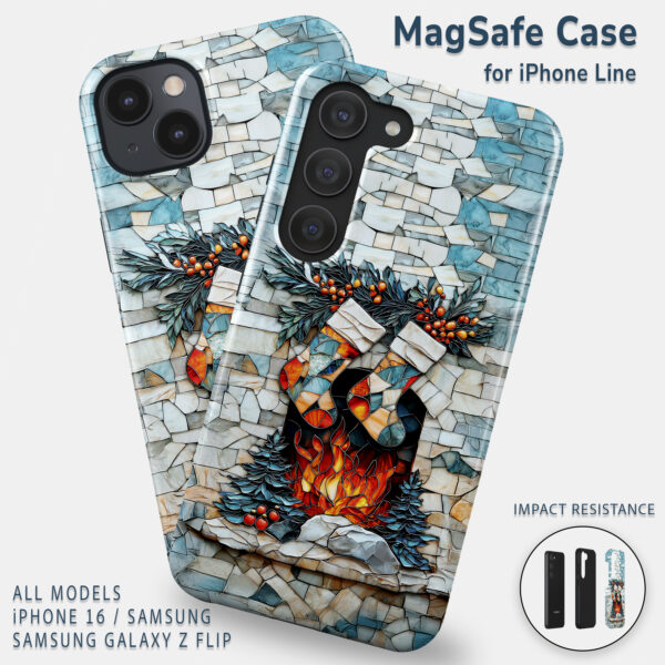 Cozy Fireplace Tough Phone Case