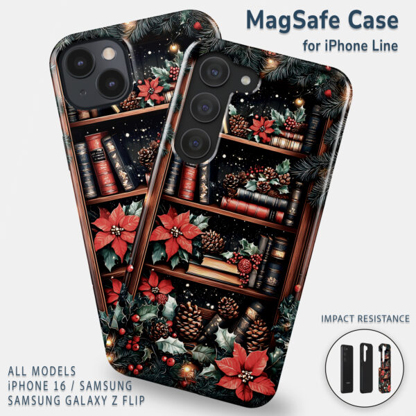 Seasonal Bookshelf Tough Phone Case