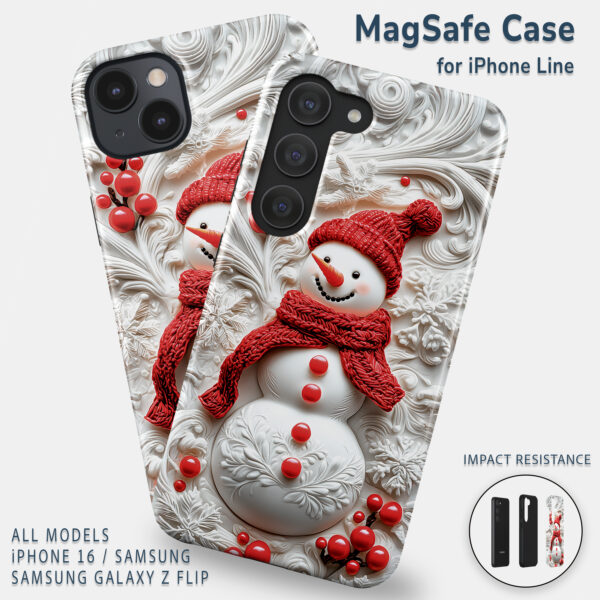 Snowy Smiles Tough Phone Case