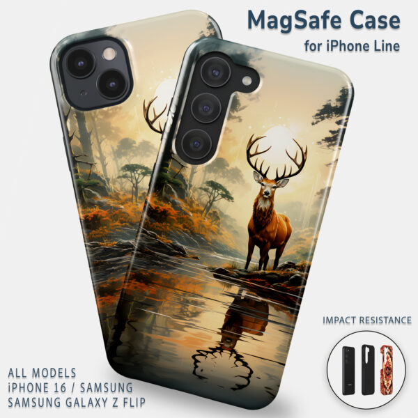 Majestic Stag Forest Tough Phone Case