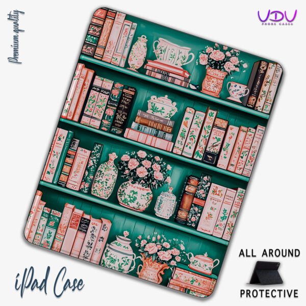 Garden Tea Bookshelf iPad Case